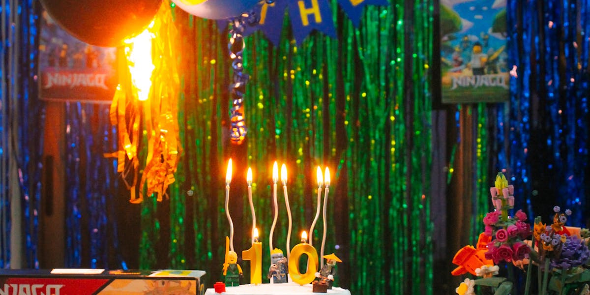 festa infantil tema Lego